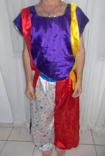 Fantasia Traje Palhaço Roupa Circo Animação Festa Infantil