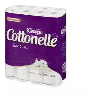 Papel Higiénico Kleenex Cottonelle Soft Care 40 Rollo 180hjs