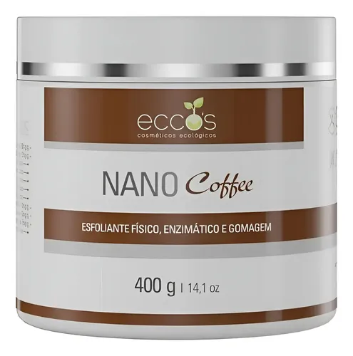 Esfoliante Físico Enzimático Gomagem Eccos Nano Coffee 400g