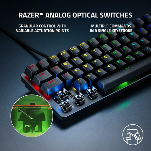 Imagen 2 de 6 de Teclado Gamer Razer Huntsman Mini Analog Optomecánico Rgb Xg