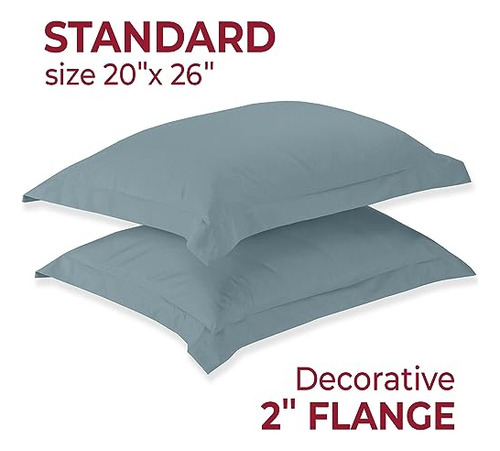Mellanni Pillow Shams Juego De 2 Tamaño Estándar - Iconic Co