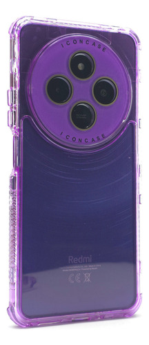 Funda 3 En 1 Para Poco C75 Case Protector 360 Carcasa Rudo Rainbow Dream - Violeta Poco C75