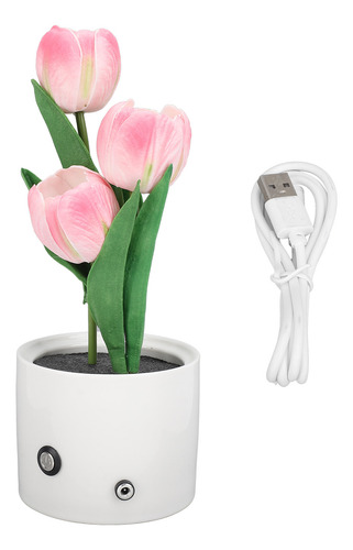 Flower Led, Control Táctil Cálido Artificial, Atenuación Con
