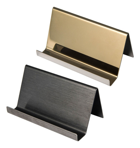 Tarjetero De Acero Inoxidable Con Base Para Tarjetas De Pres