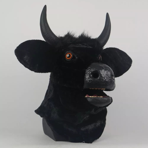 Disfraz De Espeluznante Toro En Movimiento, Máscara De Látex