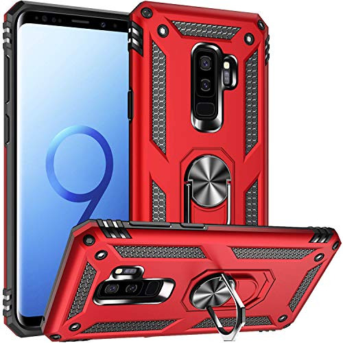 Funda Para Galaxy S9 Plus Rojo Doble Capa A Prueba Golpes