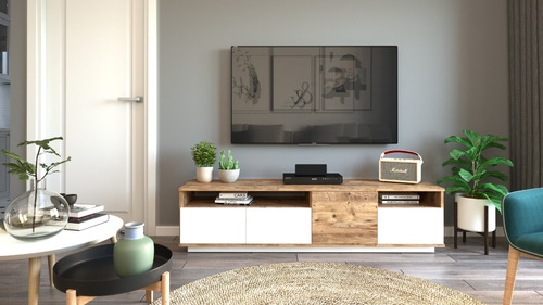 Imagen 1 de 8 de Mesa Para Tv Moderno Rack Mueble Modular 180 Mts