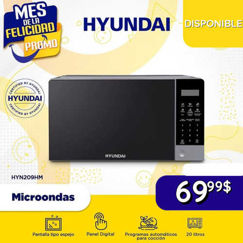 Microondas Hyundai 20 Litros