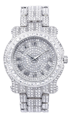Techno Pave Reloj Para Hombre De 45 Mm Con Diamantes Helados