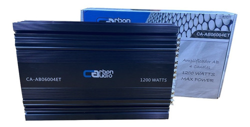 Imagen 1 de 6 de Amplificador Carbon Audio 1200w 4 Canales Ca-ab06004et Nuevo