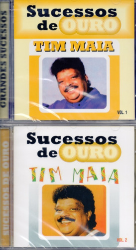 Kit Com 2 Cds Tim Maia - Sucessos De Ouro - Vol. 1 E 2
