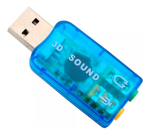 Tarjeta De Sonido Usb Doble Salida 3.5mm Para Auricular Mic