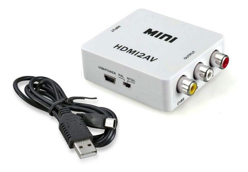 Mini Adaptador Convertidor Señal Hdmi A Rca Audio Y Video
