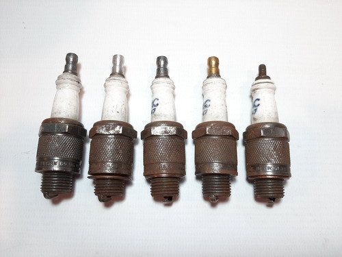Imagen 7 de 7 de Antigua Bujía Moto Ac 47 Lote X 5 Usadas Ro 1553