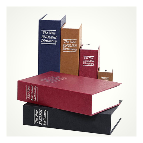 Caja para libros de camuflaje, formato diccionario de inglés, color azul oscuro