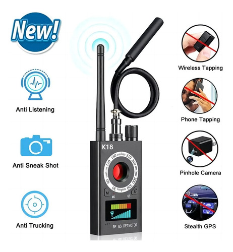 Anti Espia Detector De Camara Oculta Señal Gps Gsm Rf Bug