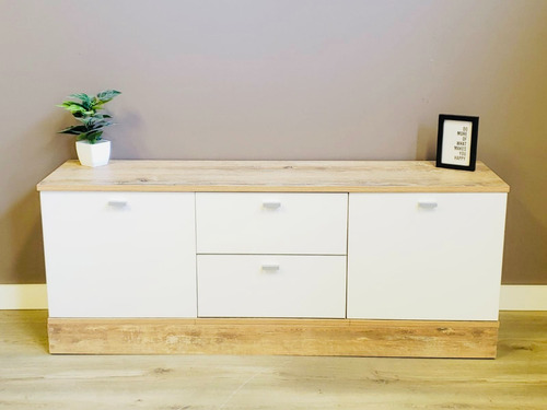 Imagen 2 de 3 de Mueble Rack Tv Moderno Nordico Mesa De Smart Tv 1.40 Ahora12