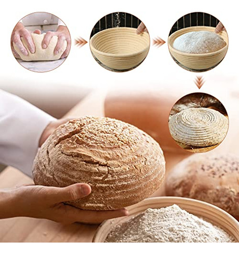 Set De 2 Cestas De Fermentación Para Pan Banneton: Cestas Re