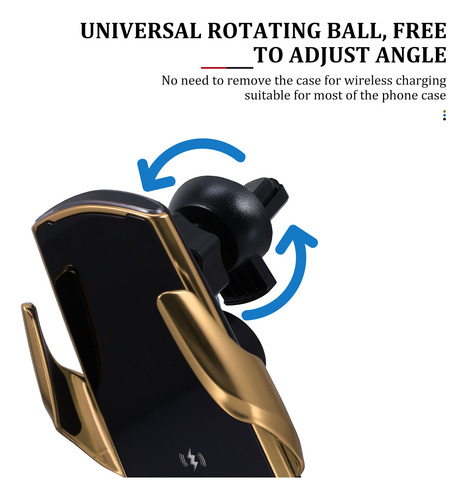 Soporte Universal Para Teléfono Móvil De Coche Con Pinza De