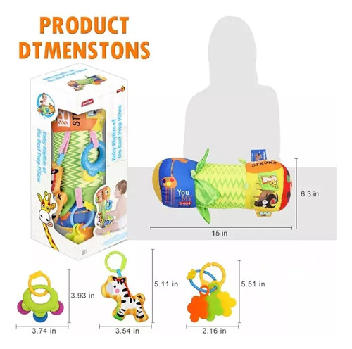 Rodillo De Gateo Cojín De Estimulación Para Bebes Montessori