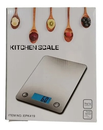 Balanza Gramera Bascula Cocina Digital Pantalla Acero Inox