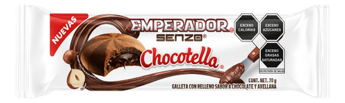 5 Pzs Emperador Galletas Chocotella Senzo 70gr