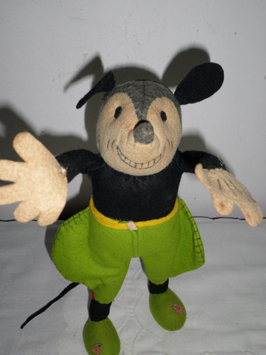 Antiguo Mickey Mouse De Paño Jazzer Deans Rag Book London