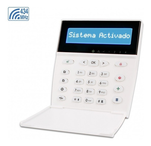 Teclado G-lcd732rf Alarma Casa Garnet
