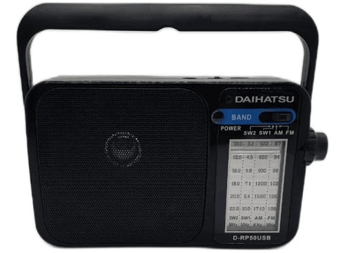 Radio Am/fm Daihatsu Usb Pilas Recargable Con Linterna