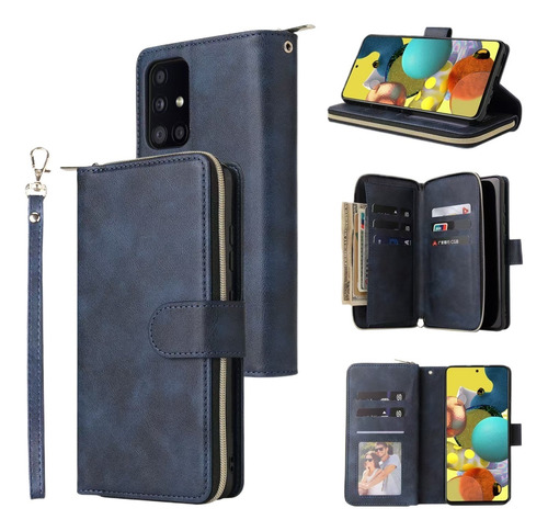 Zipper Phone Case For Samsung A50s A52