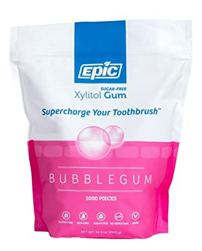 Chicle - Epic Xylitol Chewing Gum - Chicle Sin Azúcar Y Sin 