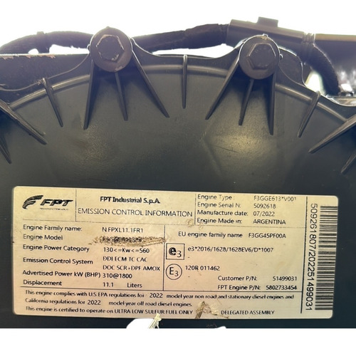 Motor Fpt Cursor 11 Novo Montado Completo