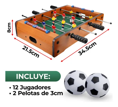 Mesa De Fútbol Mini Taca Taca Portátil De Madera Para Niños