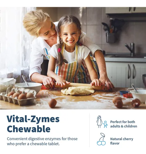 Enzimas Digestivas Klaire Labs Sfi Health Vital-zymes 180 Ch