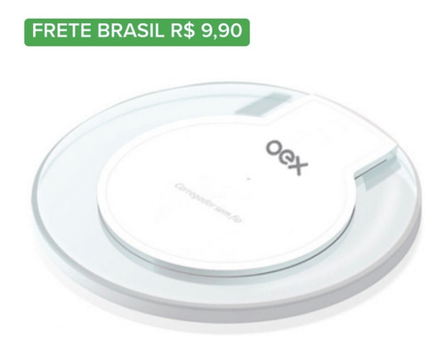 Carregador Para Celular Wireless Sem Fio Oex Moon Cw100 Lm1