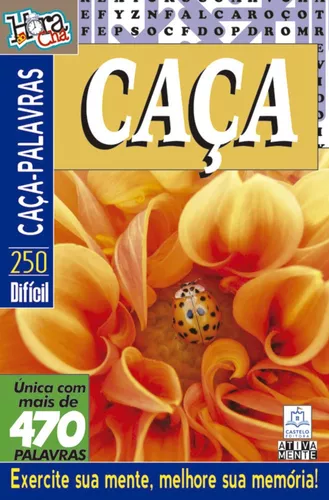 Livro Caça-Palavras 59: Nível Médio/ Difícil - 81 Jogos para