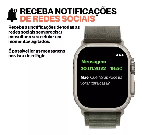 Relógio Smartwatch Ultra Series 9 Pro Original Gps + Ligação