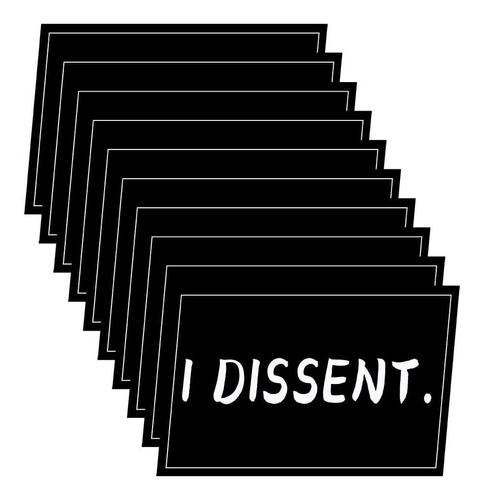 10 Pack I Dissent Stickers Women's Rights Pro Choice Laptop 