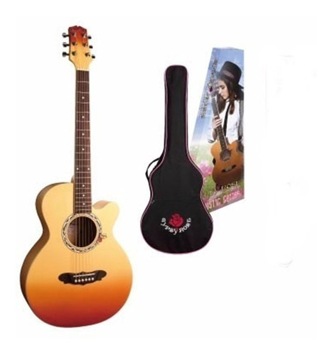 Guitarra Folk Pack Gypsy Rose Gra1 Caramel