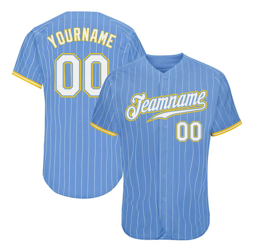 Camiseta De Béisbol Personalizada De Rayas Verticales