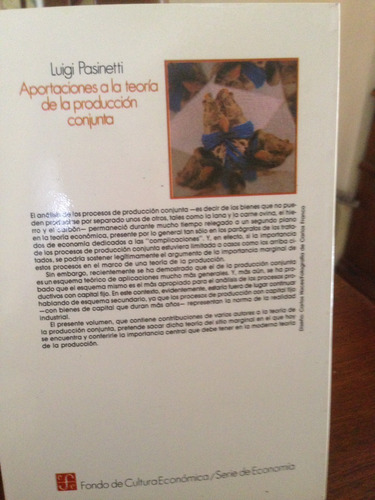 Aportaciones A La Teoría De La Producción Conjunta (Usado)
