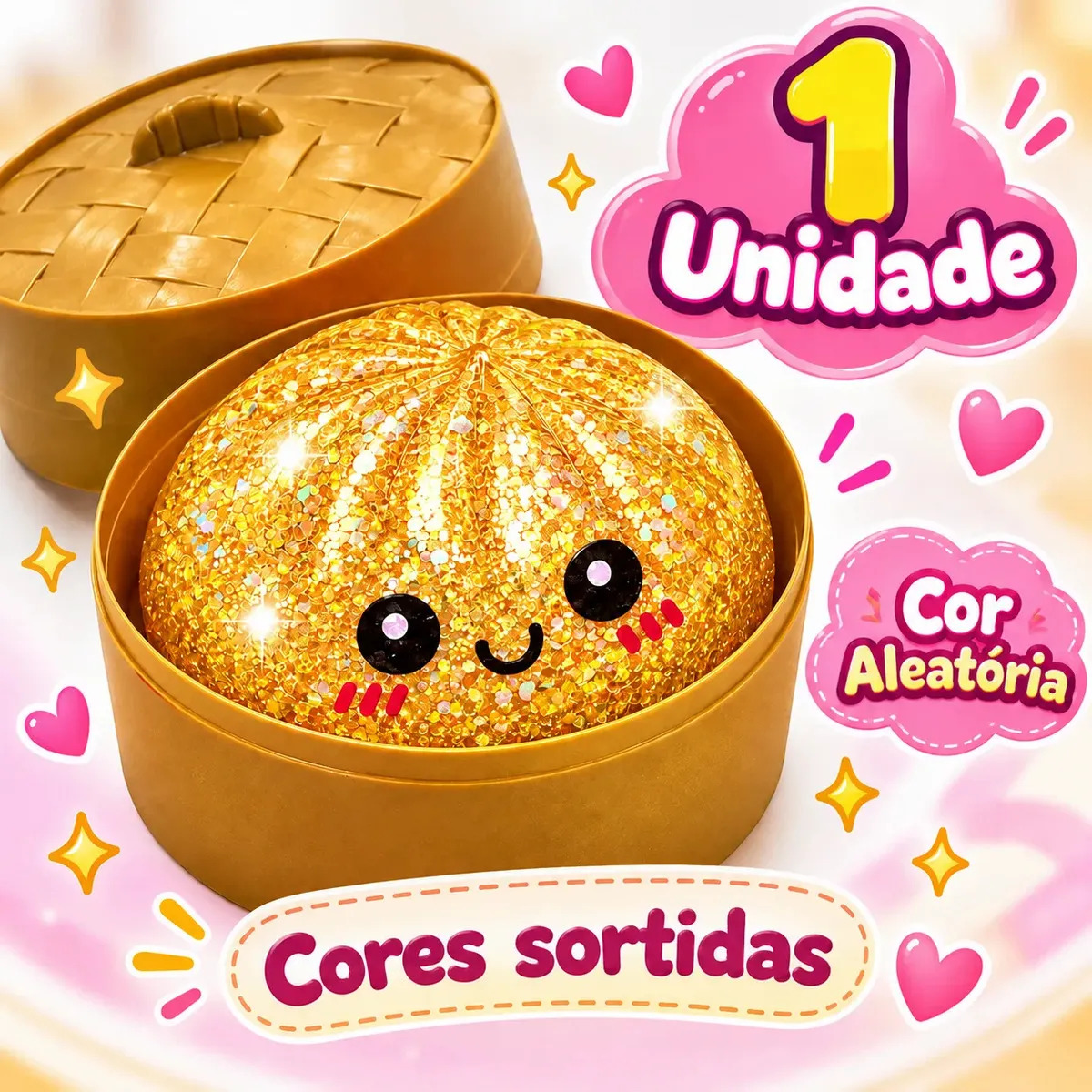 Squishy Brinquedo Antistress Macio Glitter · foto 5