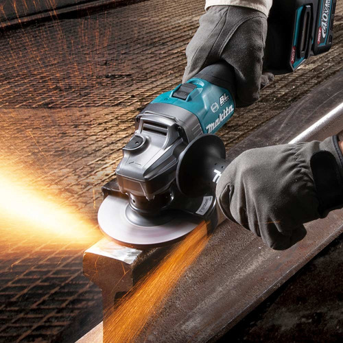 Esmeril Angular Makita 7 Xgt 40v Bl Aws Aft Xpt Sin Batería
