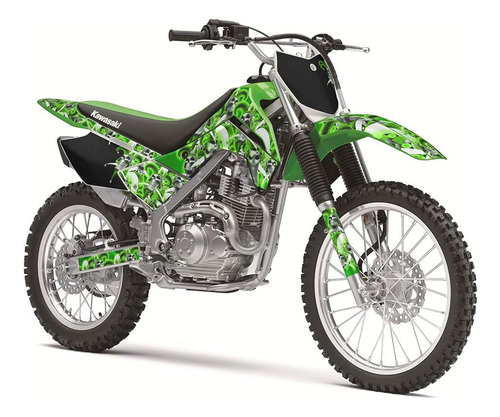 Kit Completo De Gráficos Klx 140 Jester Green Senge 2019-202