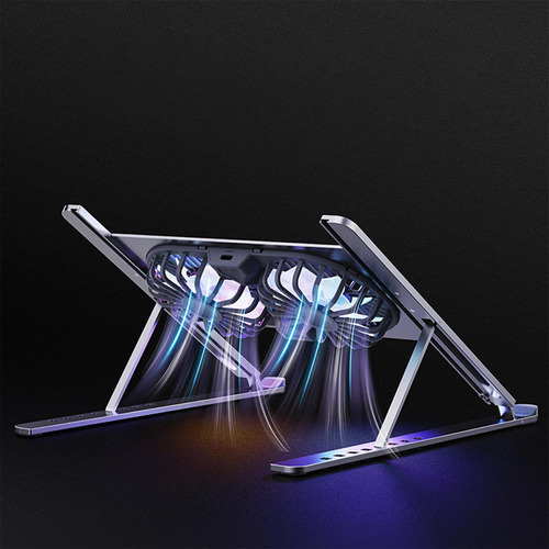 Soporte Para Computadora Portátil Plegable Con Ventiladores