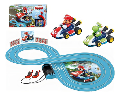 Pista Carrera Mario Kart Azul
