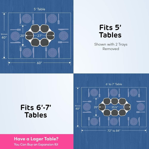 Lazy Susan Para Mesa De Comedor Bandeja Giratoria Plato