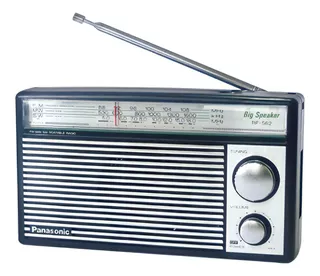 Radio Portatil Panasonic Rf-562d Fm Mw Sw Onda Corta Color Gris