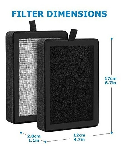 Filtro De Repuesto Lv-h128 Compatible Con Levoit Lv-h128/