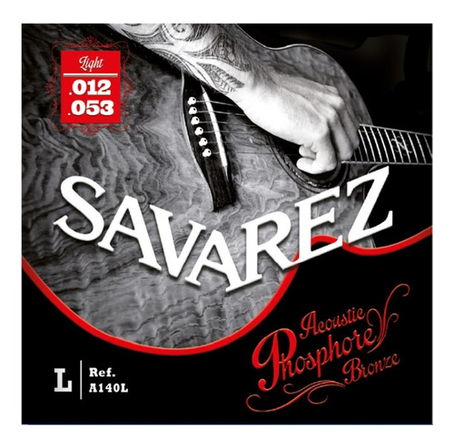 Encordado Guitarra Acustica Savarez A140 Calib 010, 011, 012